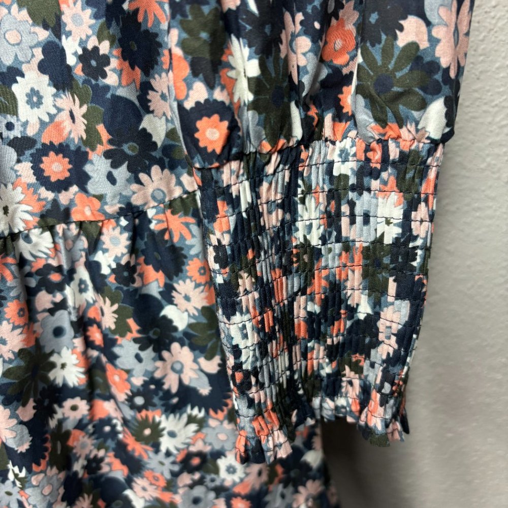 Boden Floral Long Sleeve Dress - Black and Pink - Picture 5 of 7